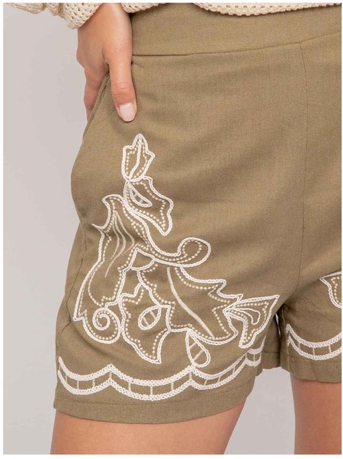 Short con ricamo XACOURE - Kiabi