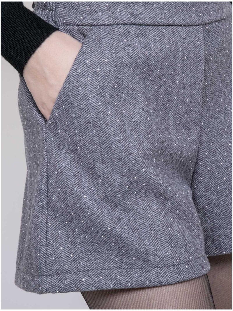 Short con strass XAYAH Grigio - Kiabi