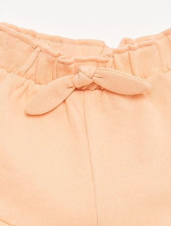 Short con volant e fiocco in vita