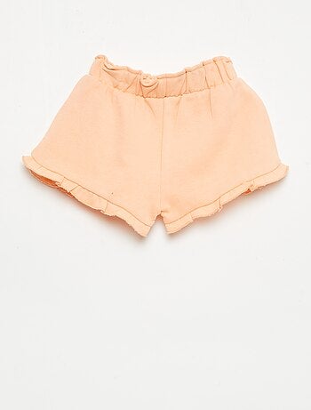 Short con volant e fiocco in vita