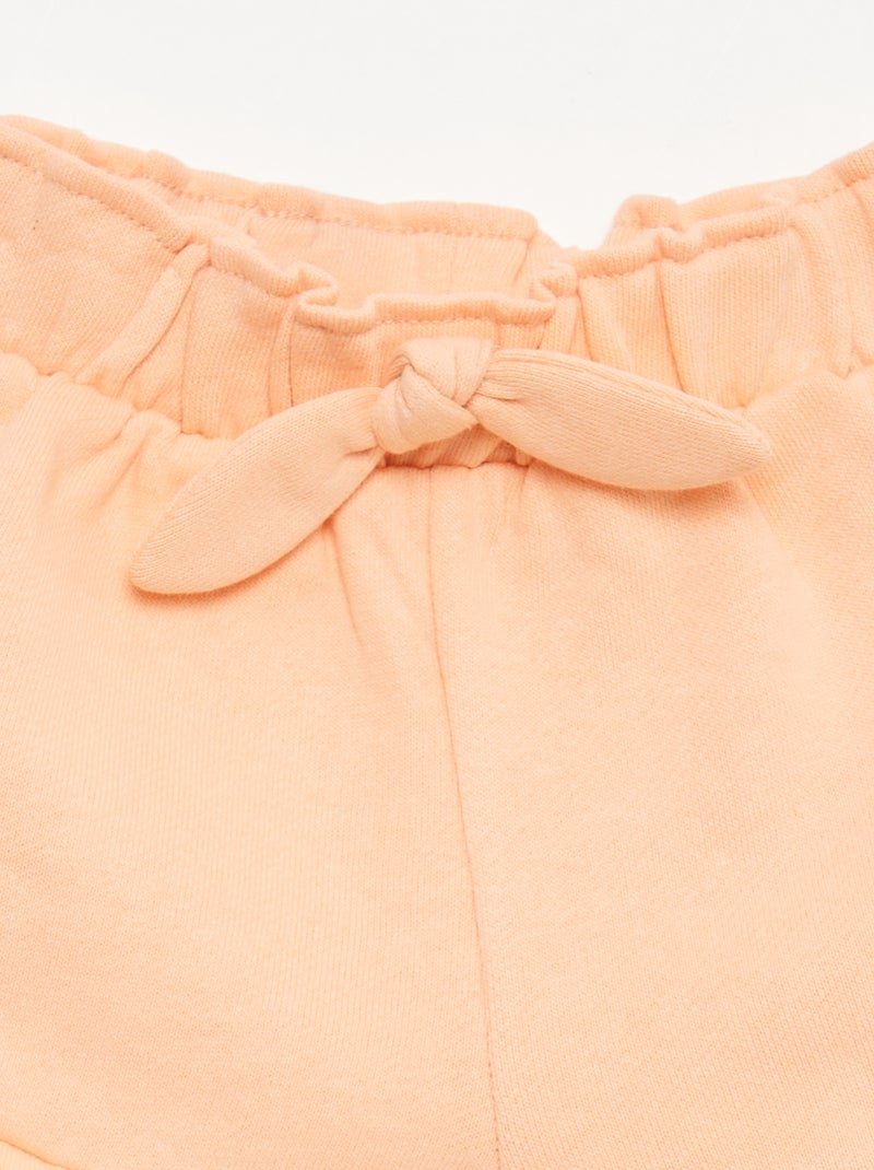 Short con volant e fiocco in vita Arancione - Kiabi
