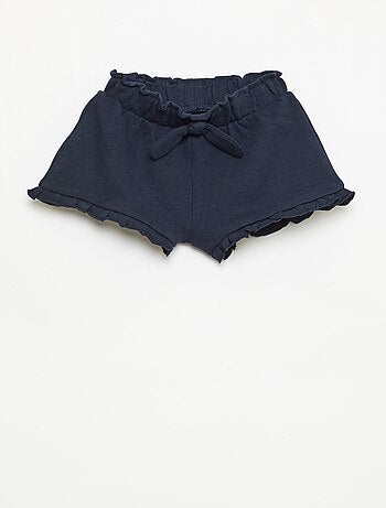 Short con volant e fiocco in vita