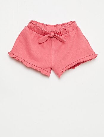 Short con volant e fiocco in vita
