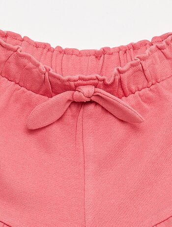 Short con volant e fiocco in vita