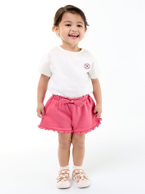 Short con volant e fiocco in vita - Kiabi