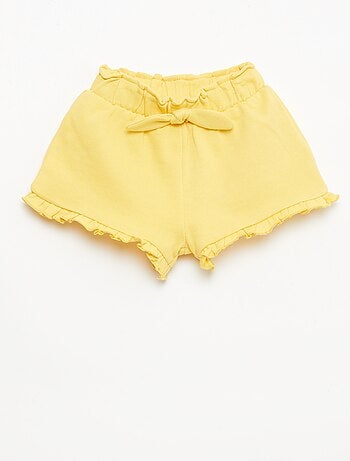 Short con volant e fiocco in vita