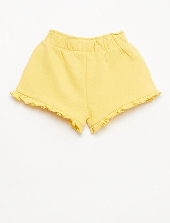 Short con volant e fiocco in vita