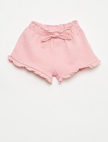 Short con volant e fiocco in vita