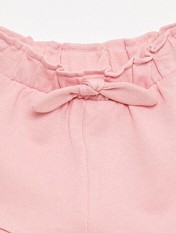 Short con volant e fiocco in vita