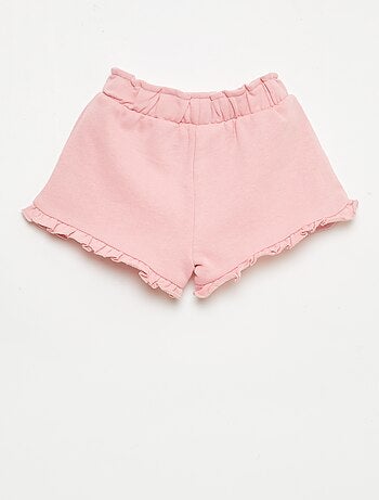 Short con volant e fiocco in vita