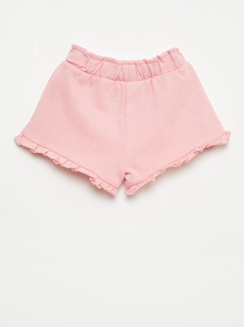 Short con volant e fiocco in vita Rosa - Kiabi