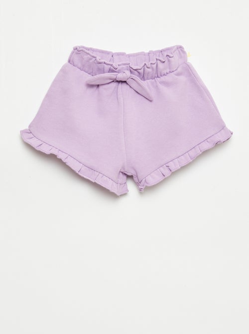 Short con volant e fiocco in vita - Kiabi