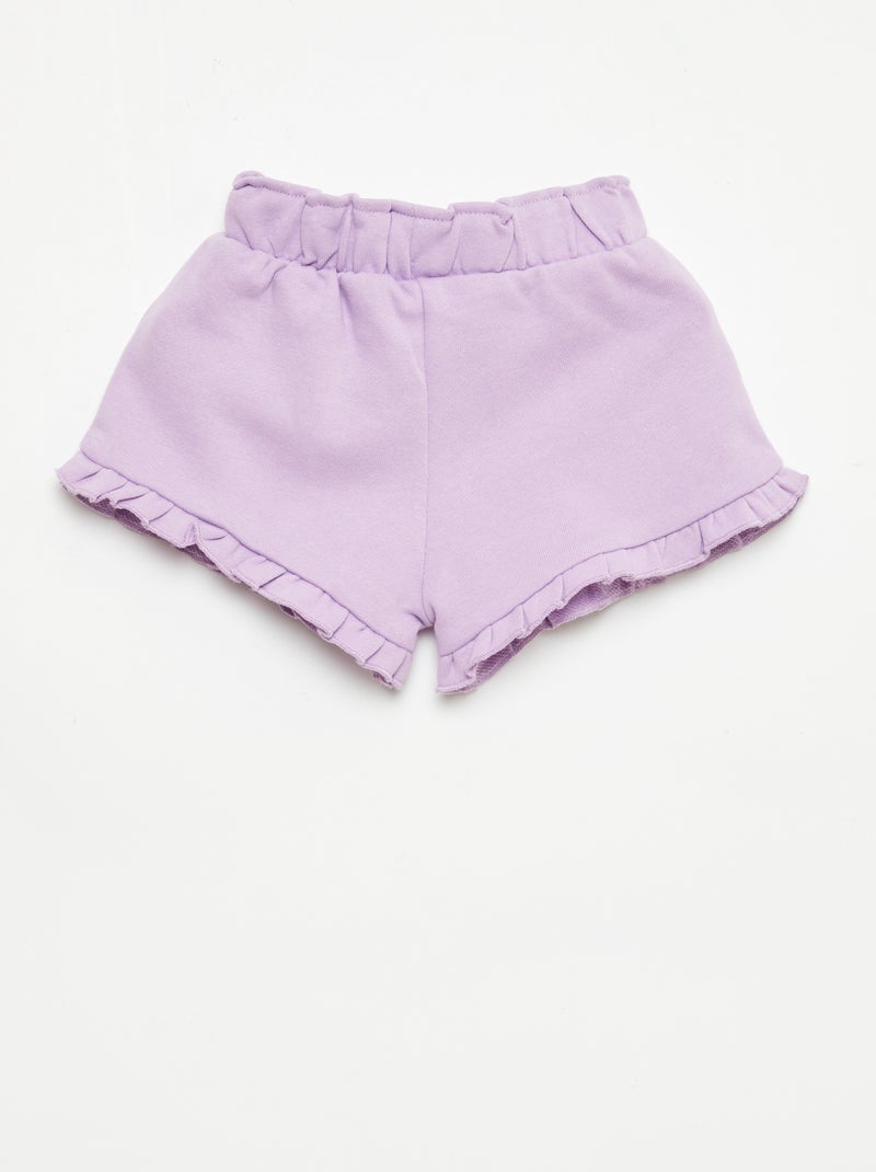 Short con volant e fiocco in vita Viola - Kiabi