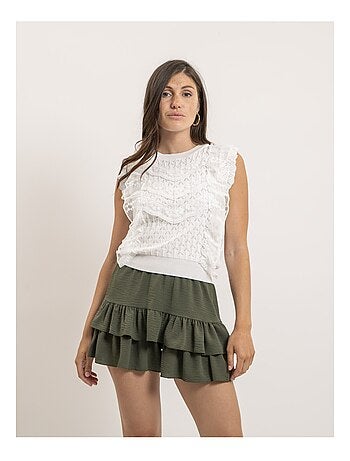 Short con volant effetto gonna XEPINE