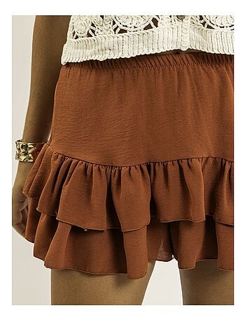Short con volant effetto gonna XEPINE