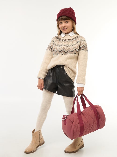 Short corti in ecopelle - Kiabi