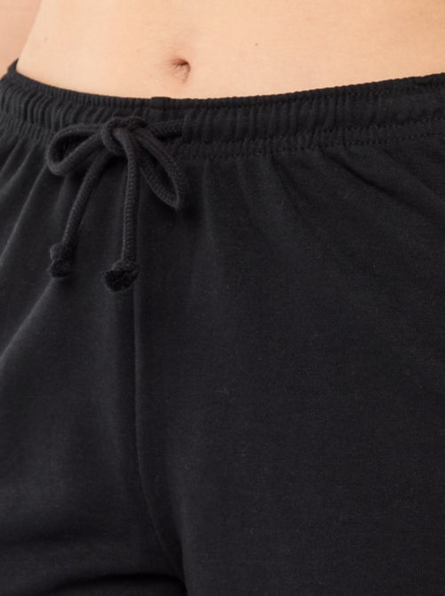 Short corto in cotone tinta unita con coulisse - Kiabi