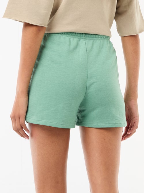 Short corto in cotone tinta unita con coulisse - Kiabi