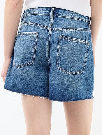 Short corto in denim a vita alta