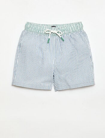 Short da bagno a righe con coulisse