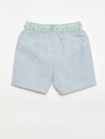 Short da bagno a righe con coulisse