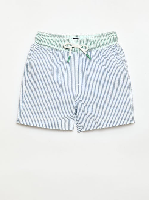 Short da bagno a righe con coulisse - Kiabi