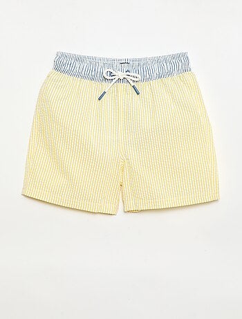 Short da bagno a righe con coulisse