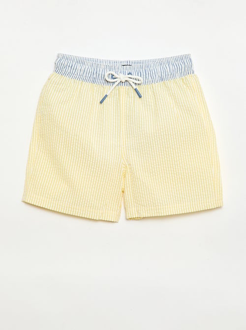 Short da bagno a righe con coulisse - Kiabi