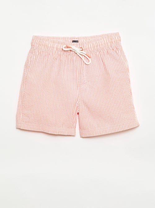 Short da bagno a righe con coulisse - Kiabi