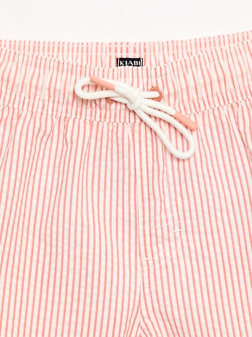 Short da bagno a righe con coulisse - Kiabi