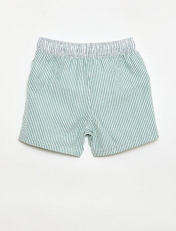 Short da bagno a righe con coulisse