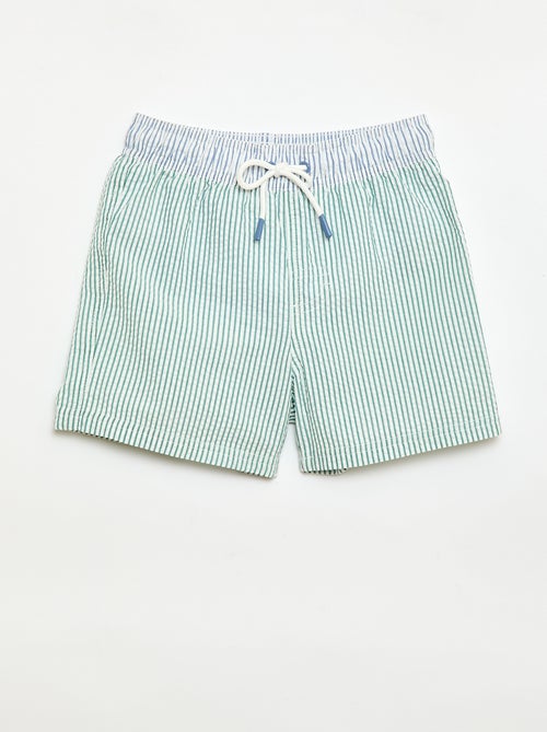 Short da bagno a righe con coulisse - Kiabi