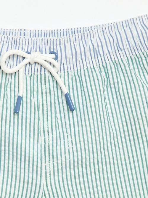 Short da bagno a righe con coulisse - Kiabi