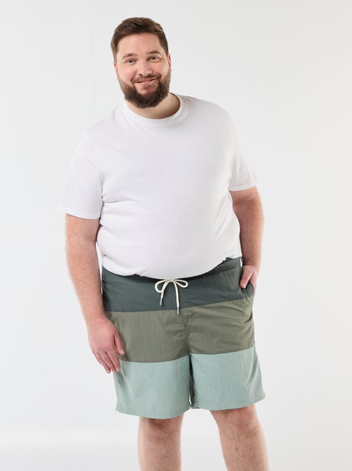 Short da bagno tricolore - Kiabi