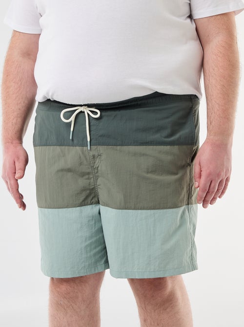 Short da bagno tricolore - Kiabi