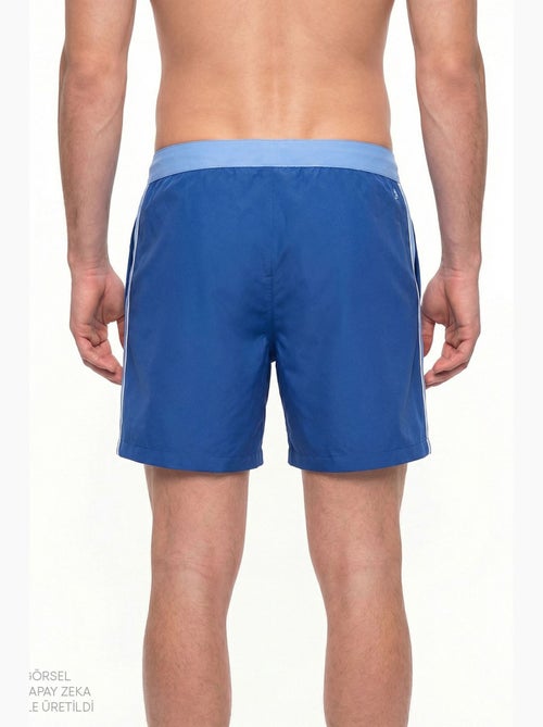 Short da bagno uomo con bordino sottile penti - Kiabi Short da bagno uomo con bordino sottile penti - Kiabi