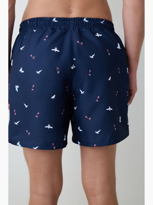 Short da bagno uomo seagull a vita media penti - Kiabi Short da bagno uomo seagull a vita media penti - Kiabi