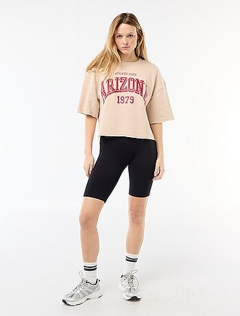 Short da ciclista a costine