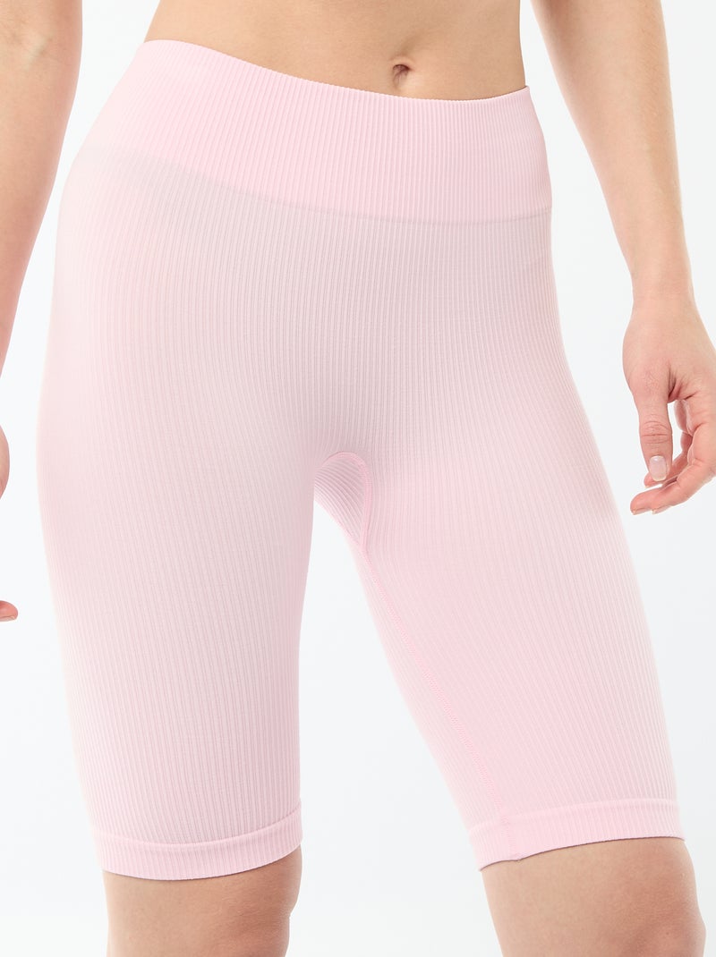 Short da ciclista a costine Rosa - Kiabi