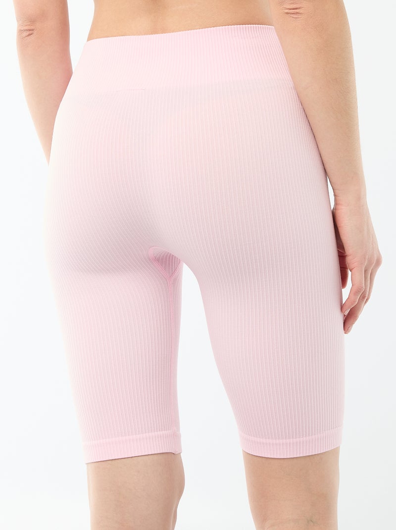 Short da ciclista a costine Rosa - Kiabi