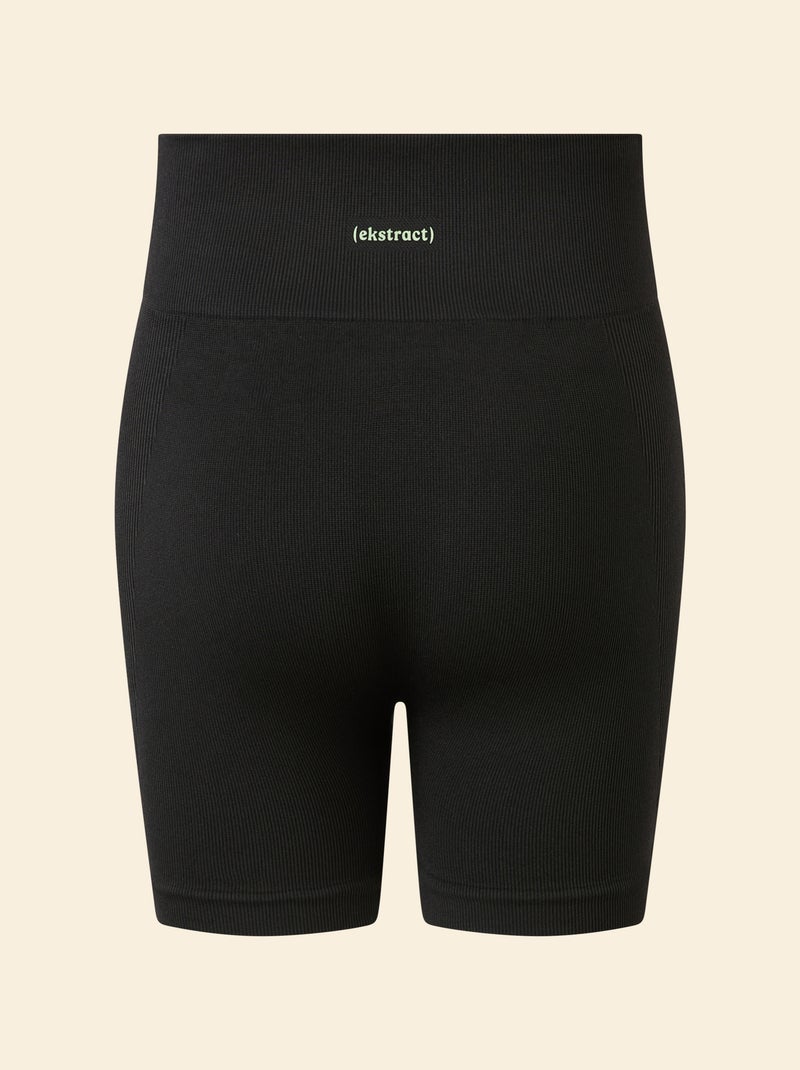 Short da ciclista sportivo senza cuciture - (ekstract) Nero - Kiabi