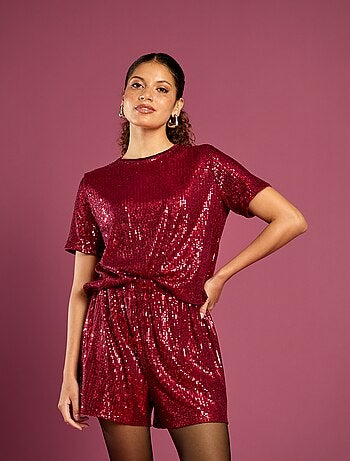 Short da party con paillettes