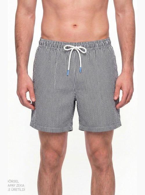 Short da uomo a righe tissue penti - Kiabi Short da uomo a righe tissue penti - Kiabi