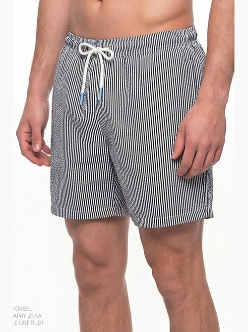 Short da uomo a righe tissue penti - Kiabi Short da uomo a righe tissue penti - Kiabi