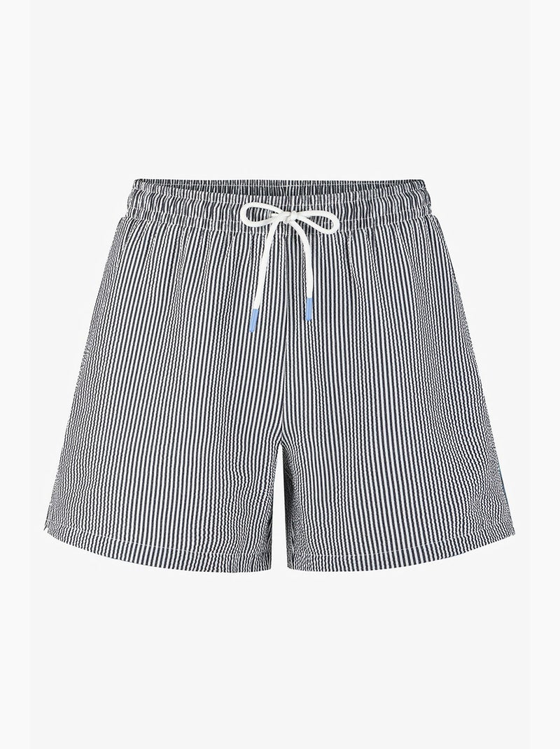 Short da uomo a righe tissue penti Nero Bianco - Kiabi