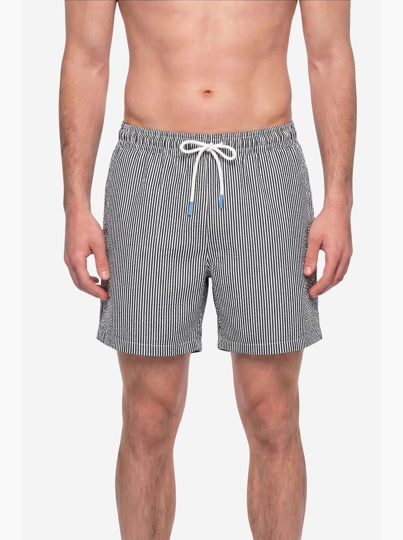 Short da uomo a righe tissue penti Nero Bianco - Kiabi