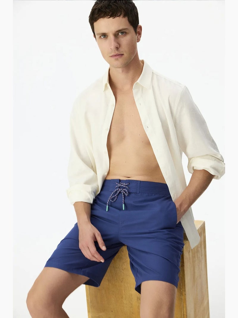 Short da uomo surfer con stampa slogan penti Blu marino - Kiabi