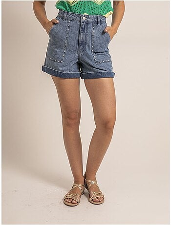 Short denim clous XIMOLI
