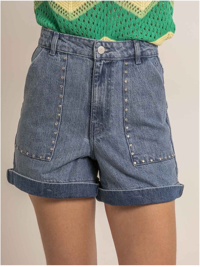 Short denim clous XIMOLI Blu - Kiabi