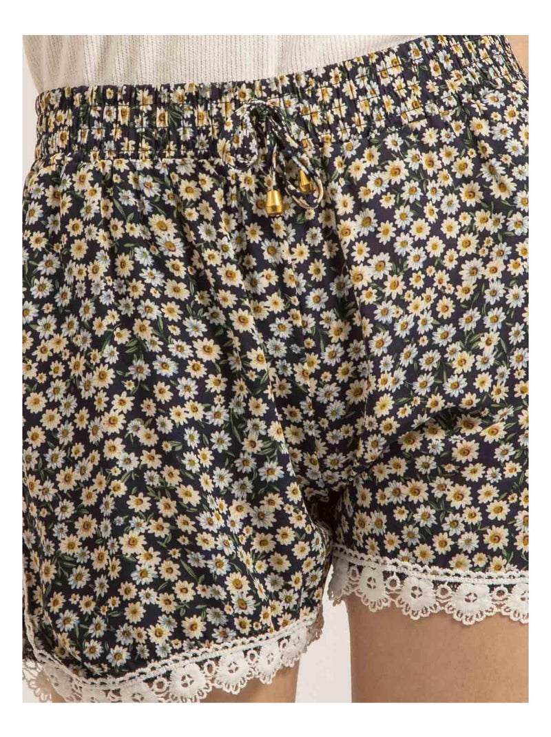 Short dentelle XIAME Blu marino - Kiabi